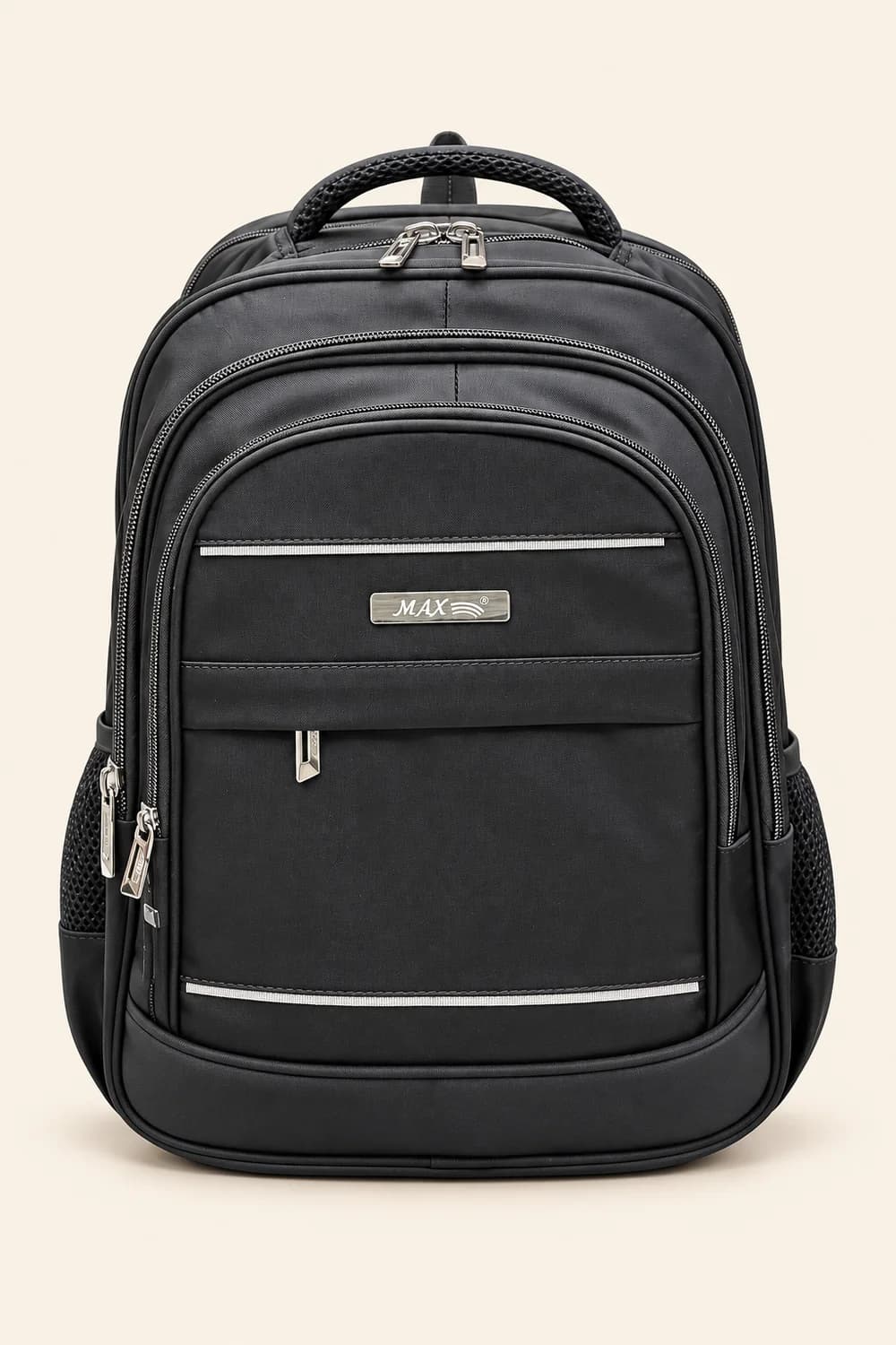 Reflective Travel Backpack — studio packshot
